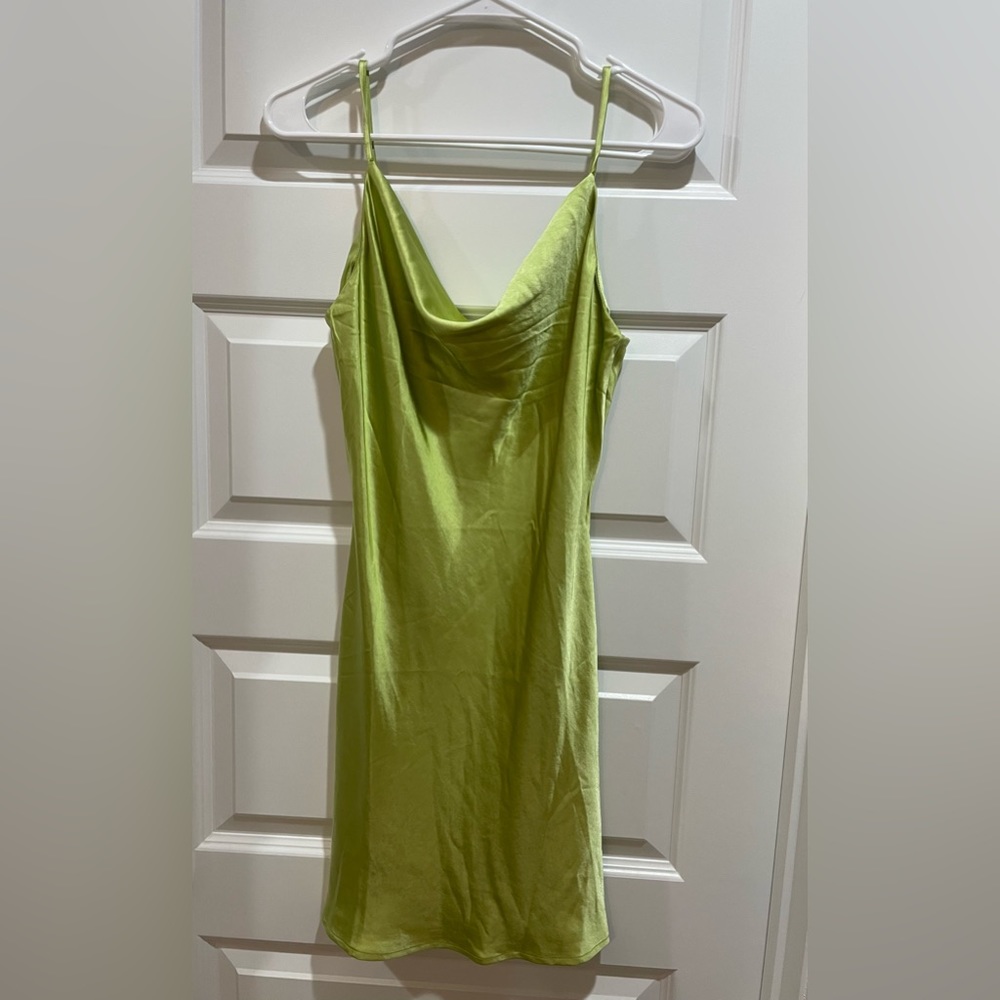 Green Silk Dress